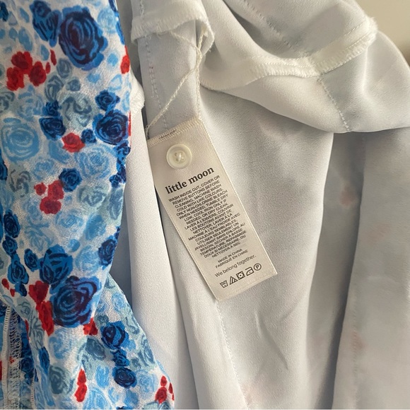 LITTLE MOON Blue Rarity Tiered Maxi Dress - Picture 9 of 13